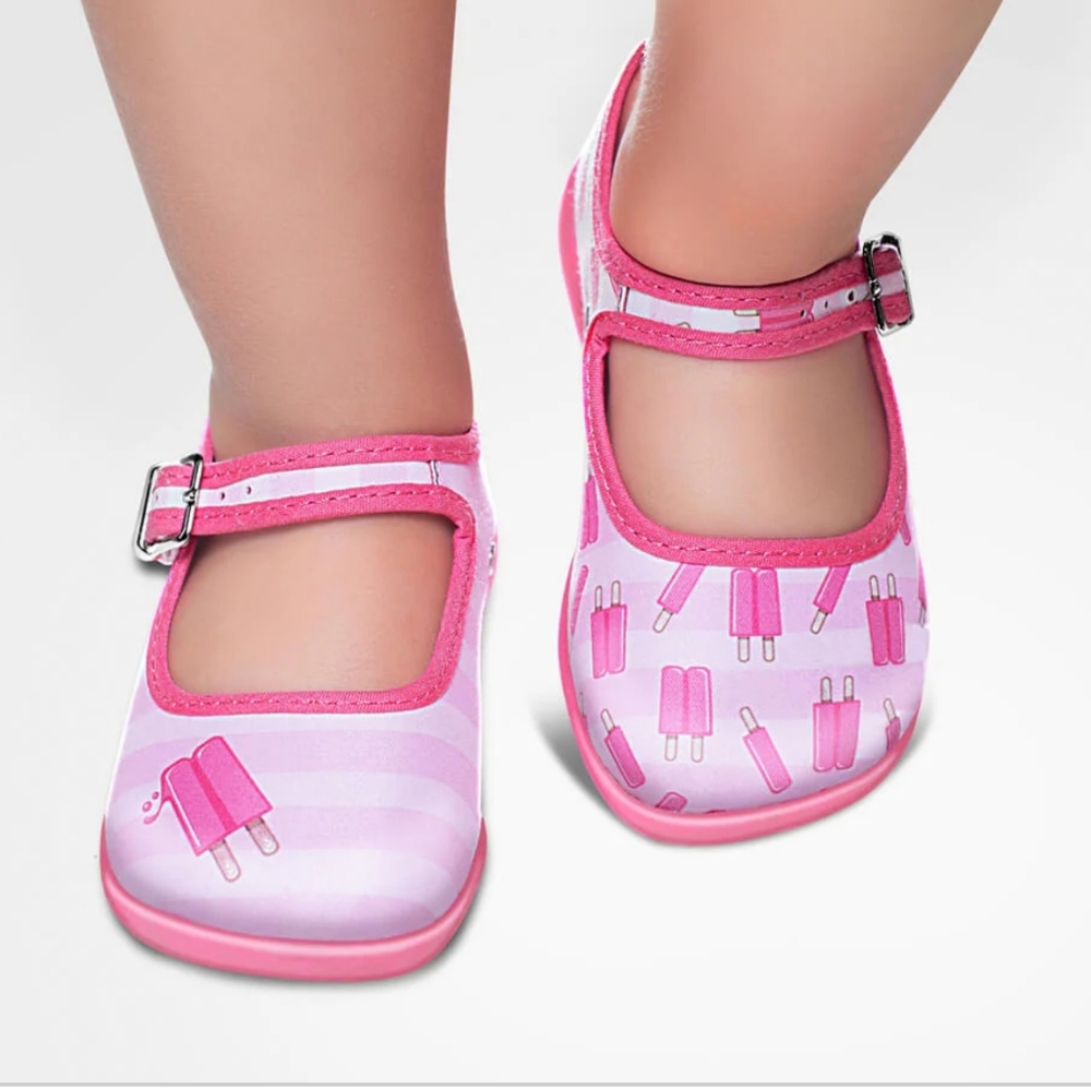 Hot Chocolate Design Popsicle Girls Mary Jane Flats